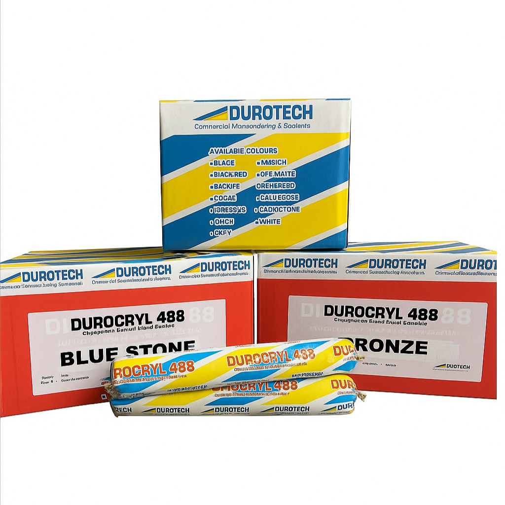 Durotech packaging with blue and yellow design on a white background