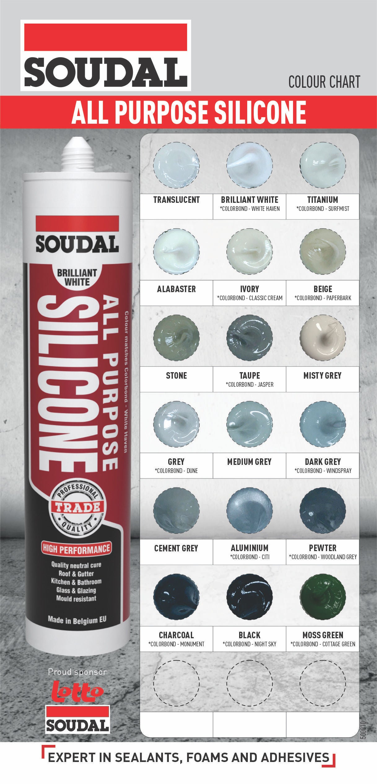 Soudal All Purpose Silicone Sealant