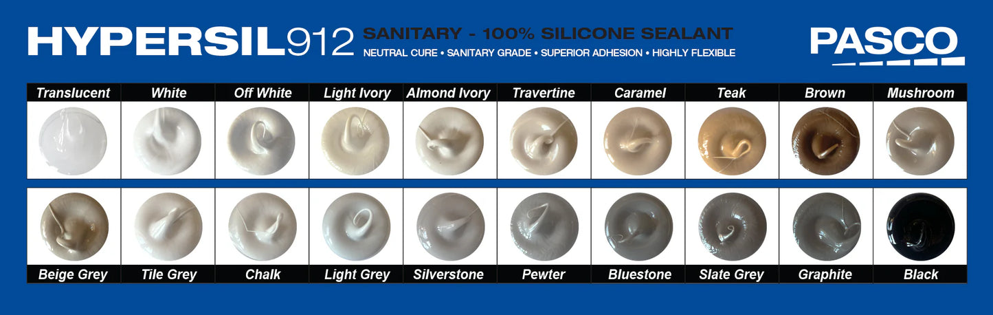 Pasco Hypersil 912 Sanitary Silicone Sealant 300ml