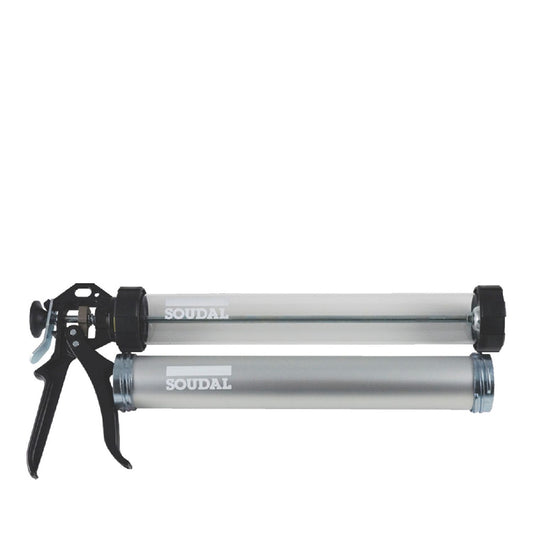 Soudal Heavy Duty Caulking Gun with Spare Barrel