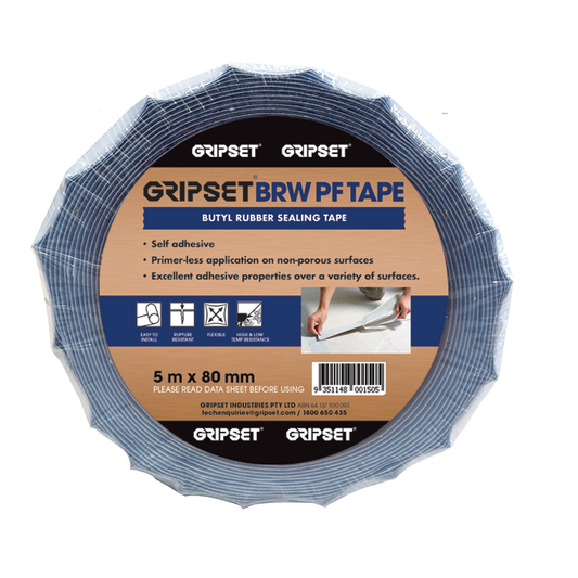 Gripset BRW PF Tape - Butyl Rubber Sealing Tape 150mm x 10m