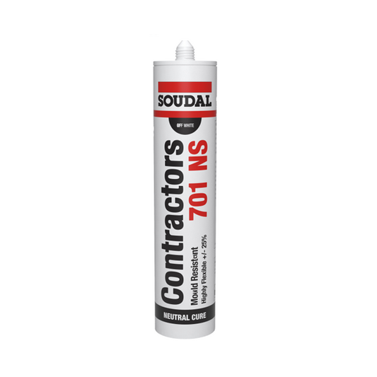 Soudal Contractors 701 NS Silicone Sealant 300ml