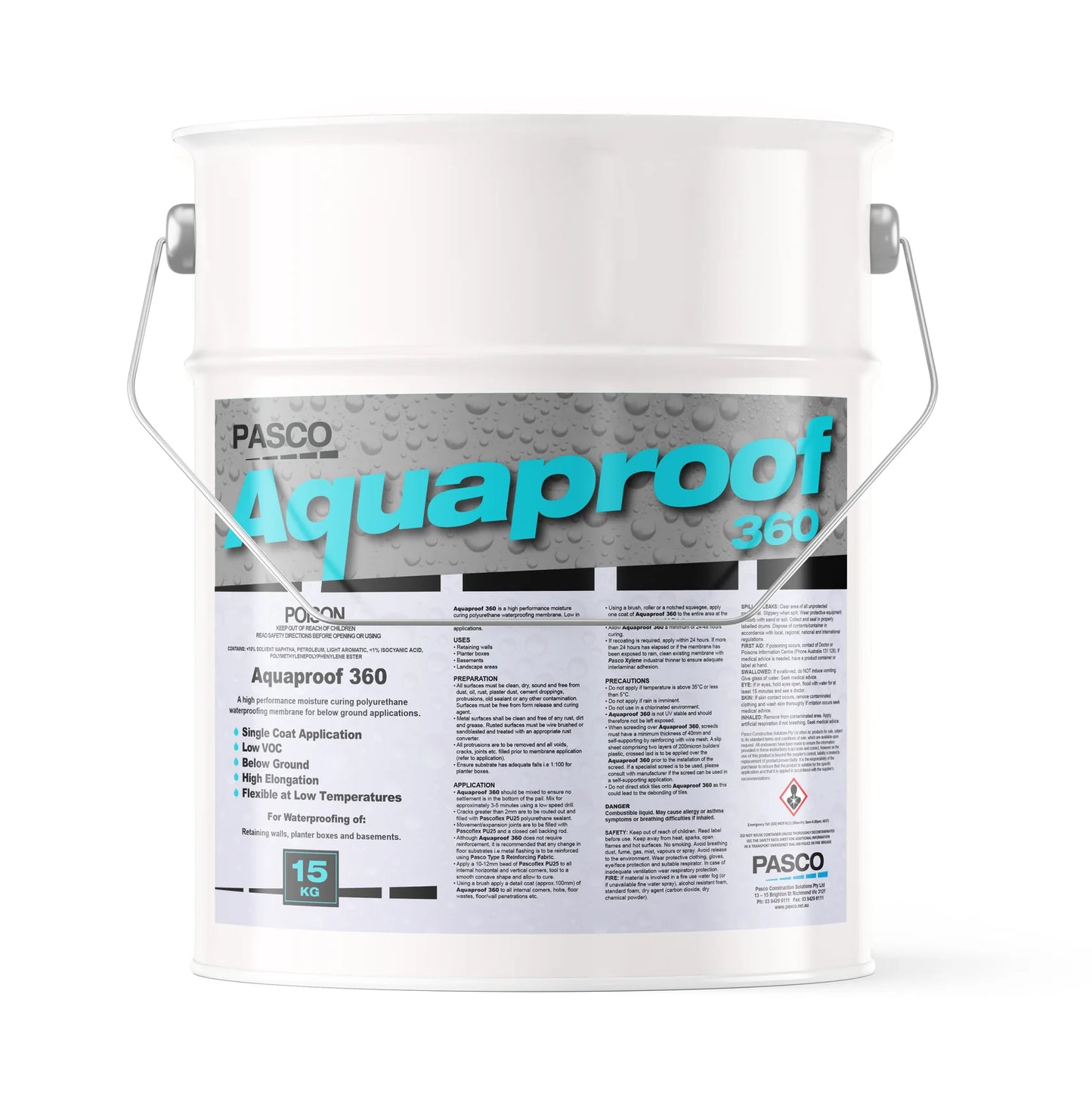 Pasco Aquaproof 360 15 Litres Waterproofing Membrane