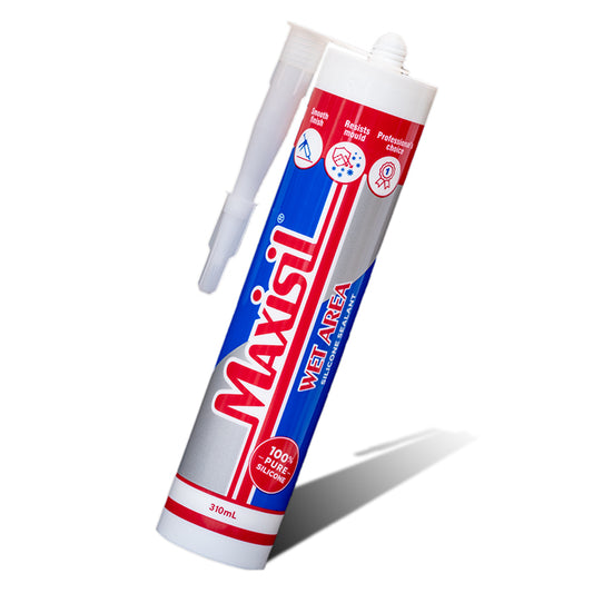 Maxisil Wet Area Acetic Cure Silicone 310ml